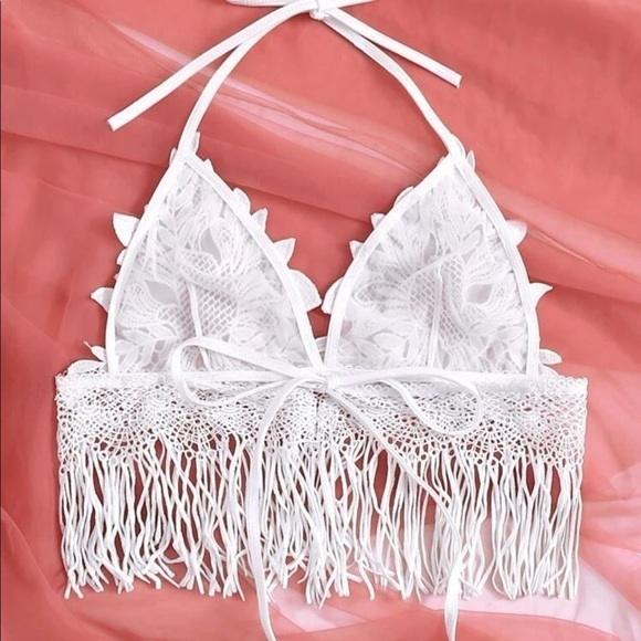SEXY CROCHET TASSEL BRALETTE ! New! - Picture 2 of 8